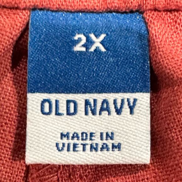 Old Navy Women’s NWT Trouser Shorts size 2W Large Linen Salmon Colored - Picture 4 of 11
